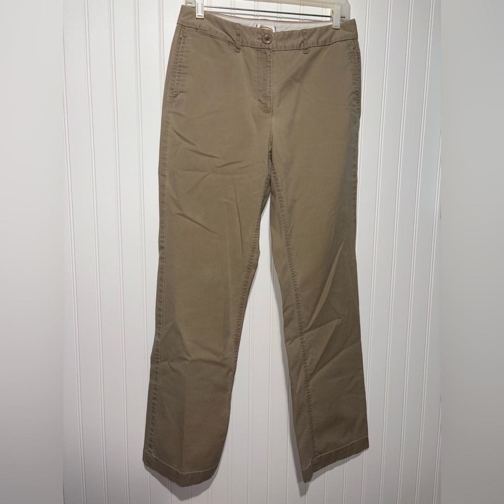 Vintage Talbots Classic Khaki Dress Pant| Size 8 Stretch - Picture 1 of 5